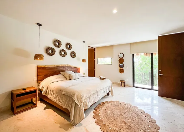 Stylish Mexican Interior Ph- Private Rooftop -gated Community Appartement Tulum Pueblo