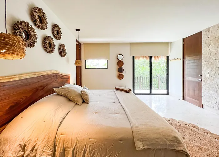 Stylish Mexican Interior Ph- Private Rooftop -gated Community Appartement Tulum Pueblo