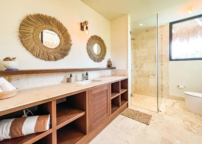 Stylish Mexican Interior Ph- Private Rooftop -gated Community * Tulum Pueblo