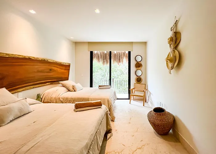 Stylish Mexican Interior Ph- Private Rooftop -gated Community * Tulum